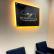 Placa em Acrílico com Logo e iluminação em Led