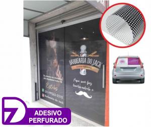 Adesivo Perfurado Adesivo Vinil  4x0   