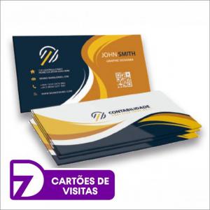 Cartão De Visita Couchê 250g Couchê 250g 88x48mm Sua Arte Personalizada Laminação Brilho Corte reto 