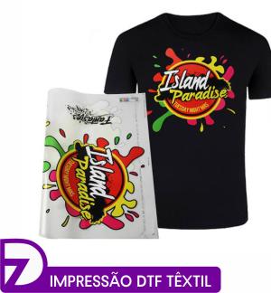 Impressão DTF Têxtil - Tamanhos Padrão - Produto Personalizado DTF Personalizado 4x0   