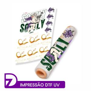 Impressão DTF UV - Metro Linear (28x100cm) - Produto Personalizado DTF Personalizado 4x0   