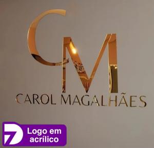 Logo em Acrílico ( Letras ) Acrilico Espelhado 2mm Personalizado 4x0 - Sua Arte Personalizada   