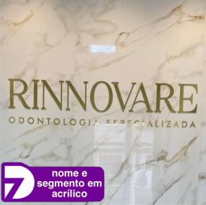 Logo em Acrílico/ Nome+ Segmento Acrilico Espelhado 2mm Personalizado 4x0 - Sua Arte Personalizada   