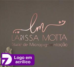 Logo em Acrílico Retangular Acrilico  3mm Personalizado 4x0 - Sua Arte Personalizada   