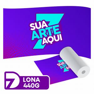 Lona Impressa 440g Lona 440g  4x0  Sem acabamento 