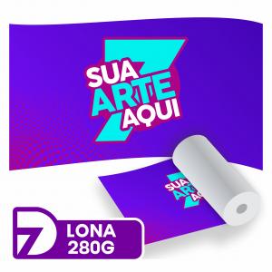 Lona Impressa 280g Lona 280g  4x0  Sem acabamento 