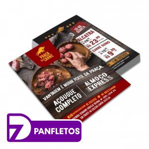 Panfletos Couchê 115g Personalizado Sua Arte Personalizada  Corte reto 