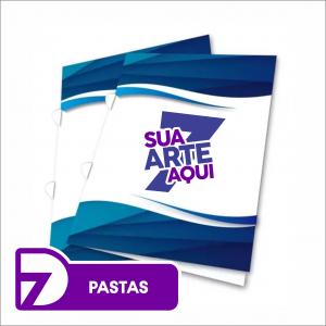 Pasta Personalizada Couchê 250g - 31x46 4x0 - Sem bolsa personalizada   