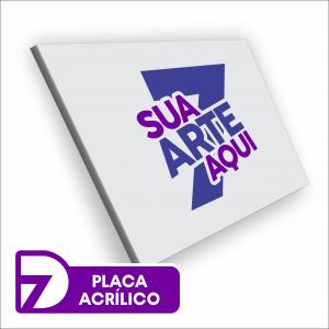 Placa Acrilico Adesivada Acrilico Personalizado 4x0 - Sua Arte Personalizada Vinílico  