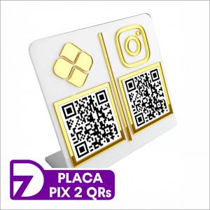 Placa Pix Acrilico 3mm 25x20 4x0 - Sua Arte Personalizada   