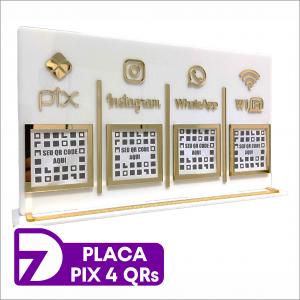 Placa Pix Acrilico 3mm Personalizado 4x0 - Sua Arte Personalizada  laser 