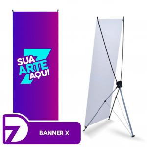 X Banner Lona 60x160 cm 4x0 - Sua Arte Personalizada   